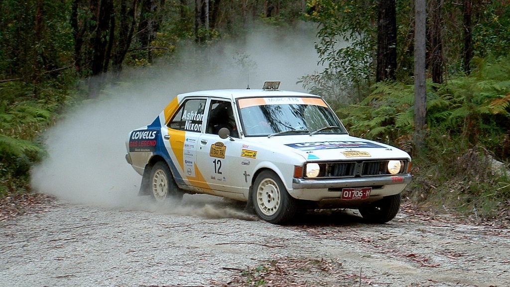 2nd OR: Steve Ashton and Ro Nixon, 1972 Mitsubishi Colt Galant