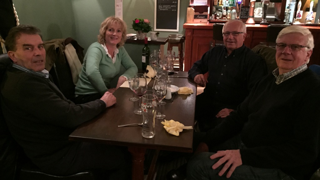 David and Sarah Rayner, competitors in the 2014 COT, with Ian and Philip