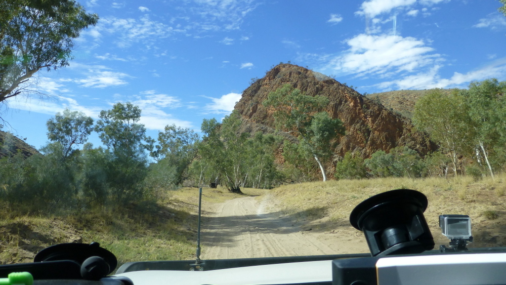 A bit sandy here, heading into a wide river crossing.