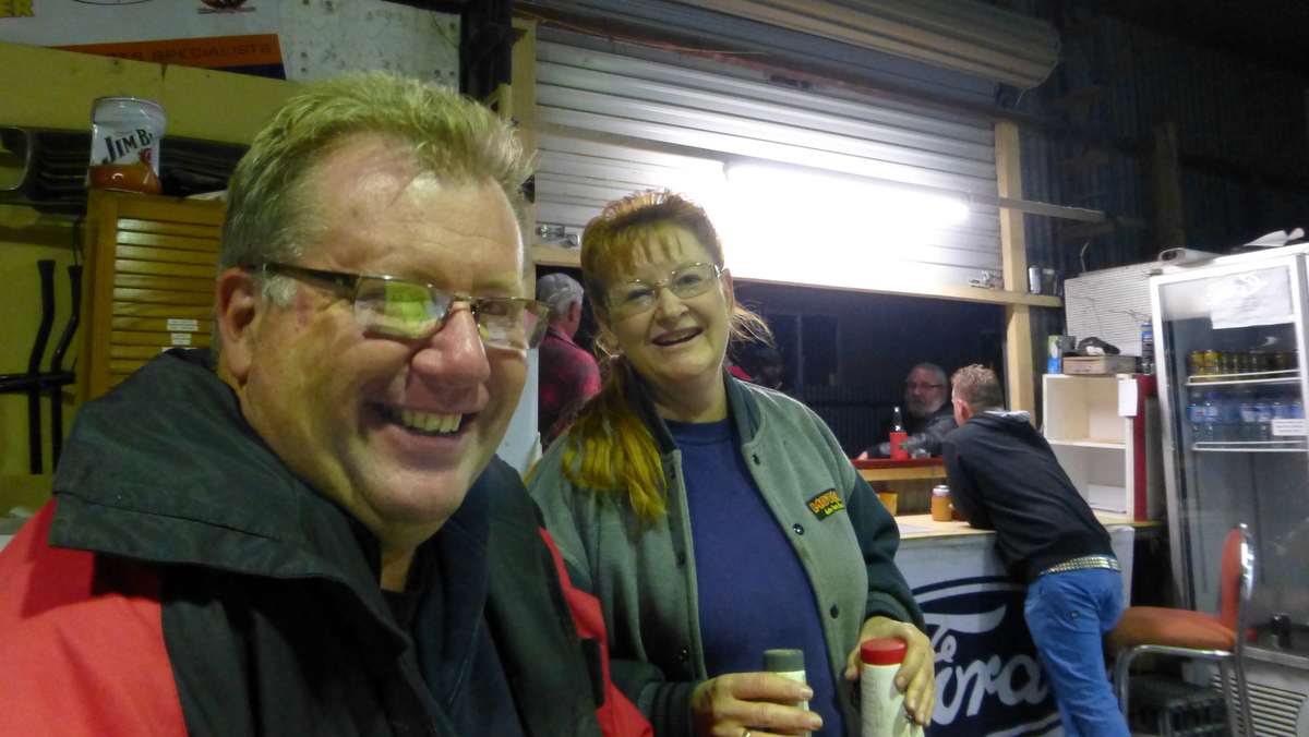 Chris and Debra at the Central Australian Rally Sport Club.
