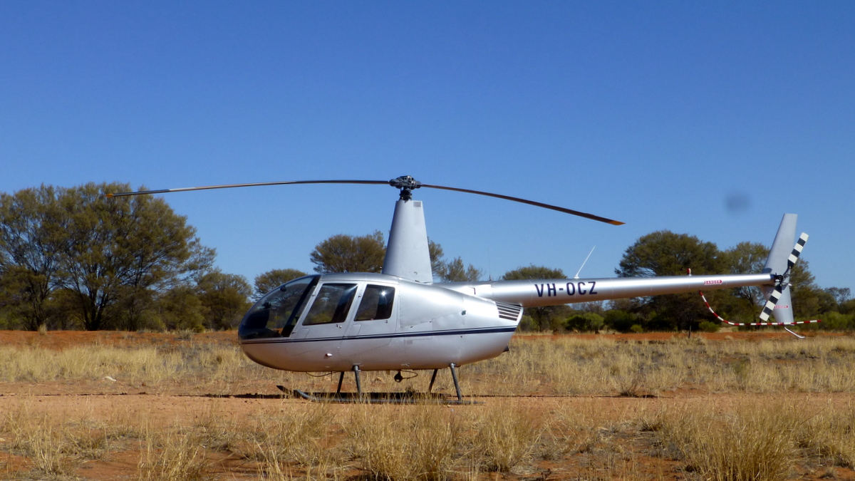 Picture of a Robinson helicopter