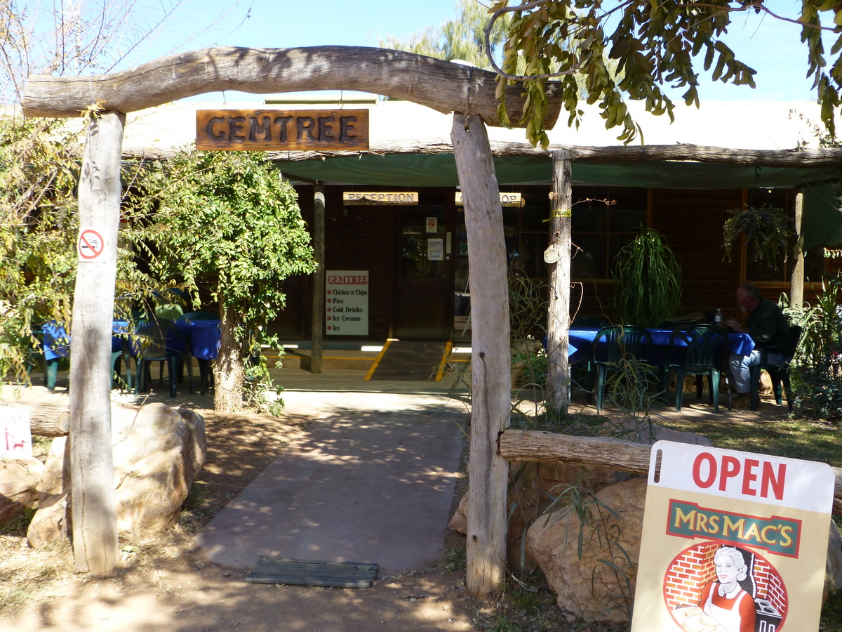 The gateway into the Gem Tree roadhouse