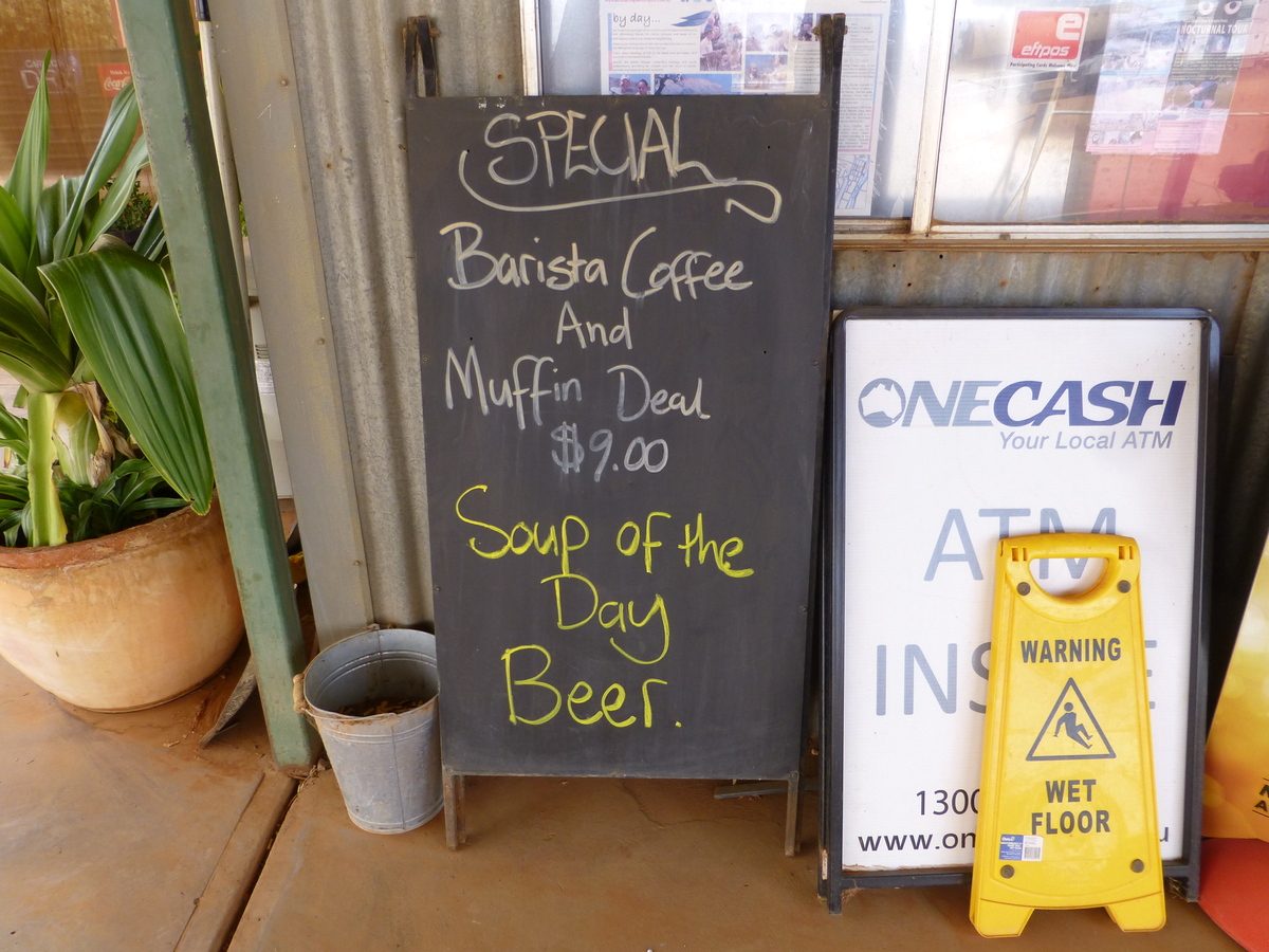 Sign "Soup of the Day - Beer"