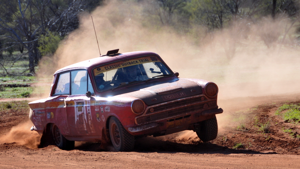 Ted and Joel Perkins, 1966 Lotus Cortina.