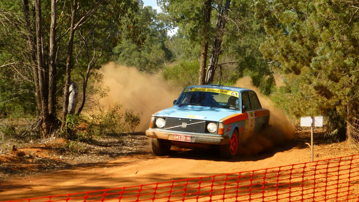 Ian and Val Swan, Volvo, in COT14.