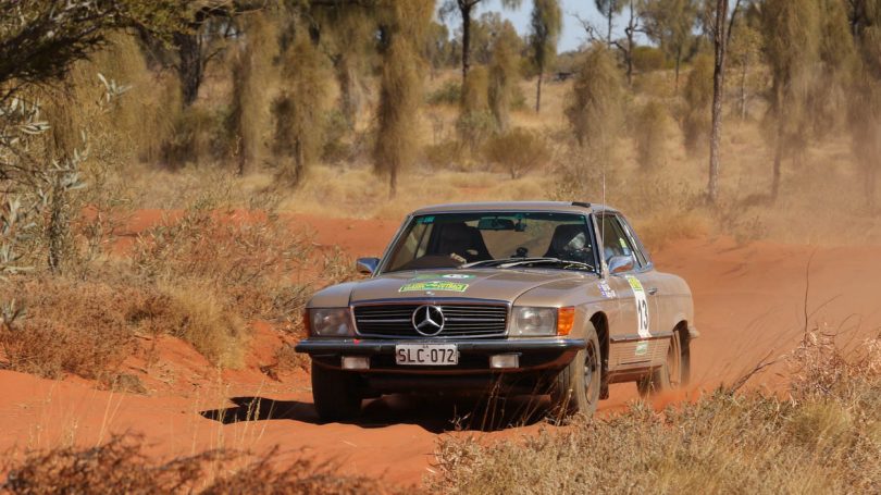 Mercedes competing in regularity