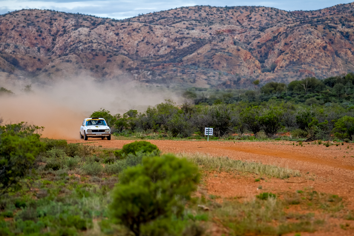 Andy Crane and Dave Anderson near the end of the Hayes Highway stage